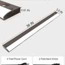 36 Inch LED Under Cabinet Light, Plug in Kitchen Lighting, 3CCT Selectable (3000K/4000K/5000K), CRI94 High Color Accuracy, Linkable, Slim Design Dimmable, Brown