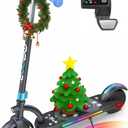 Gyroor H40 Kids Electric Scooter, 180W Motor, Up to 10 MPH, LED Display & Colorful Lights, Adjustable Height, for Boys & Girls Ages 8-12, Great Birthday Gift