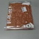 MOUSYA Thankful Blessed T-Shirt Thanksgiving Colorful Turkey Tshirt Women 3/4 Sleeve O-Neck Striped Splicing Tops Tees (Brown, S)