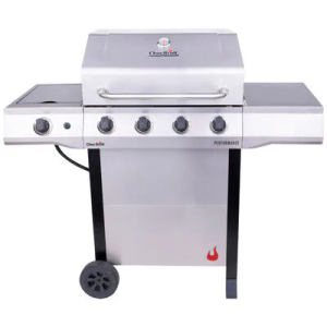 Char-Broil Performance Series 4-Burners LP Gas Grill with Electronic Ignition System & Side Burner - Stainless Steel