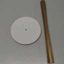 Buruis Standing Paper Towel Holder Marble Base Modern Decorative Kitchen Toilet Pantry Bathroom (Marble Base, White)