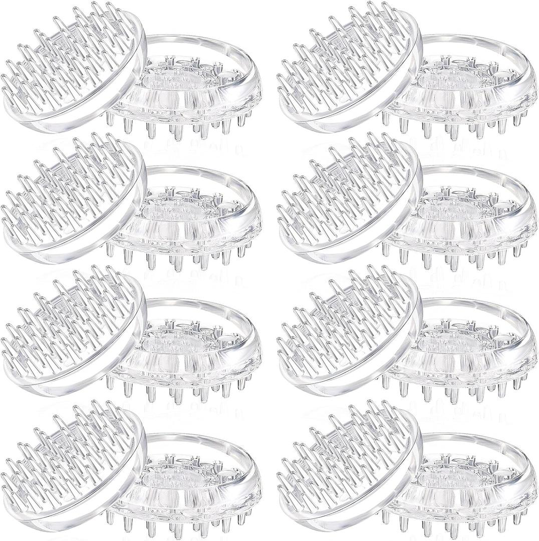 Jetec 16 Pieces Carpet Protectors Spiked Caster Cups Round Furniture Caster Cups Spiked Carpet for Furniture Legs, Sofas, Tables, Chairs