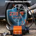 VEVOR 12V Dual-Cylinder Air Compressor 1HP 4.73 SCFM Portable Tire Inflator