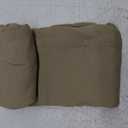 Lulu moon Muslin Baby Blanket - Cotton Quilt Blankets for Toddlers - Reversible Nursery Crib Blanket for Baby Boys and Girls 47"x47"(Olive)