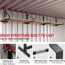 4 Pack Shipping Container Shelf Bracket (Black)