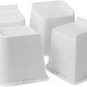 Bed Risers 1 inch, 2 inch, 3 inch, 4 inch, 6 inch, 8 inch Heavy Duty, Oversized Furniture Riser for Couch Sofa Table Chair Leg Frame Dorm, Support up to 6000 Lbs (White 4 Pack, 4 inch)