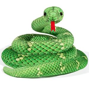 MGZTTHW Snake Plush, 71 in Stuffed Snake Animal, Large Toy Snakes for Kids, Giant Stuffed Animals Snake, Lifelike Plush Snake for Birthday Present Party Prank Prop (Green) : Toys & Games