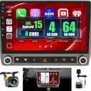 8 Core 4+64GB for Chevrolet Chevy Camaro 2010-2015 Android 15 Car Stereo Wireless Carplay Android Auto, 9'' Touchscreen Car Radio with GPS, WiFi, 32EQ DSP, 59 UI, Bluetooth, FM RDS, Backup Camera