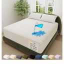 OhGeni 100% Waterproof Queen Size Mattress Protector,Soft Mattress Pad,Pet Hair & Bedwetting Resistant,Cooling Breathable Fitted Sheets,Washable Bed Cover,Non-Slip Deep Pocket,Noiseless for Bedroom