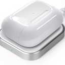 AirPods Pro Charger, Wireless Charging Station for AirPods Pro 3/ Pro 2/Pro, Wireless Charger for Airpods 4 (with Active Noise Cancellation)/ 3rd/ 2rd, White