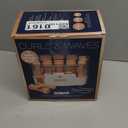 Conair Double Ceramic Hot Rollers for Long, Medium, and All Hair  Hair Curler  Hair Roller Clips Included  1/2 inch, 3/4 inch, and 1 inch Rollers