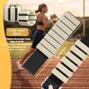 Pilates Wrist and Ankle Weights for Women - Adjustable Weighted Bangles for Men, 2 lbs Weighted Arm Bands Foot Leg Weights for Walking, Yoga, Training, Exercise, Running, Set of 2 (1LB Each) (Beige)