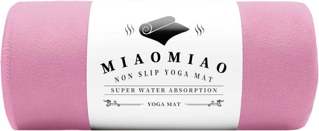 MIAOMIAO Non-Slip Hot Yoga Towel Set,Super Absorbent Microfiber in, 24.5" x 72" - Anti-Slip, Injury Free Design for Pilates, Yoga Mats, Exercise, and Fitness Gear