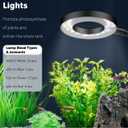 Pawfly 6 W LED Aquarium Light for 1 to 5 Gallon Fish Tanks Clip On Fish Tank Light USB Moving Aquarium Lamp with Full Spectrum Dimmable White Blue Red Green Lights with Timer (Adapter Not Included)