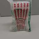 Novelty Place Plastic Red White Striped Classic Popcorn Containers for Movie Night - 7.8 inch Tall x 3.8 inch Square (4 Pack)