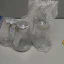 Mimorou Syrup Dispenser Set of 6 Glass Bottle Honey Maple Syrup Pitcher with Retracting Spout Plastic Lid Containers for Restaurants Sugar Pancake Coffee, 12 oz