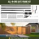 3x4ft Anti-sag Gate Frame Hardware Kit for Wooden Fence
All in One DIY Fence Gate Turnbuckle Kit for Building Fixing Making a Gate Outside, Heavy Duty Galvanized Steel for Outdoor