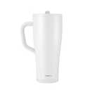 Ice Shaker 32 oz Tumbler with Handle and Straw | 32oz Black | Cold for 30+ Hours | 2-in-1 Tumbler Shaker Bottle | Odor-Free 32 ounce Bottle for Water, Protein Shakes, Smoothies, Cocktails