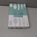 ANNOVA Silverware Set, Retro/Rivet Colorful Stainless Steel Tableware Kitchen Flatware Set Utensils, Includes Dinner Knives, Forks, Spoons, Salad Forks & Dessert Spoons (Green, 20 Pieces)