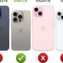 Compatible for iPhone 15 Pro Cases with Design, Cute Transparent Phone Case for Women Girls Girly with Heavy Duty Protective Bumper (Clear Dinosaurs)