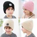 Toddler Beanie Baby Boys Girls Beanies Infant Winter Hat for 0-6 Years (Green)