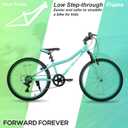 Hiland 24 Inch Mountain Bike for Kids Age 5 + Year Old, Front Suspension Fork Kids' Bicycles for Boys Girls Multiple Colors
