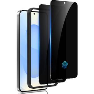 2 Pack for Samsung Galaxy S25 Plus Privacy Screen Protector Tempered Glass, Fingerprint Unlocking, 25 Anti Spy, Full Coverage, Case Friendly, Easy Installation, Compatible with Galaxy S25+