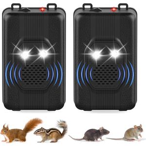 2 Pack Rodent Repellent for car Engines, Ultrasonic Rat Pest Repellent for Car Under Hood, Plug-in Powered, Keep Mouse and Mice Away from Car, Vehicle, RV, Garage, Barn (Unscented x2)