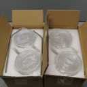 Sieral 4 Pack 33.8 oz Glass Tumbler with Straw and Lid Large Glass Cup with Handles Iced Coffee Glasses Reusable Drinking Glasses Set for Iced Coffee Smoothies Drink Juice for Birthday Valentine Gift