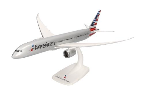Herpa Snap-fit Airplane Model Boeing 787-9 American Airlines on Scale of 1:200, Plastic Miniature with pedastal, Model Building, Collectors Edition