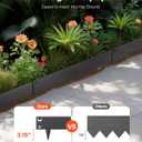 VEVOR Steel Landscape Edging, 5 Packs 39 x 5 in Rust-Resistant Metal Landscape Edging, Bendable Garden Edging Border, Heavy Duty Lawn Edging, Easy-to-Install, Flower Bed Yard Pathway Divider Black