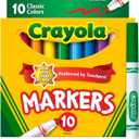 4 x Crayola Broad Line Markers, Classic Colors 10 Each, 10 Count (Pack of 1)