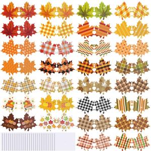 Humyoun 30 Pack Thanksgiving Diamond Painting Greeting Cards with Envelope Fall Maple Diamond Art Cards Bulk DIY Postcard 5d Round Drill Thanksgiving Art Craft for Adults Beginner