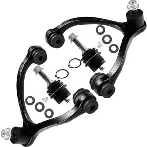 SCITOO 4pcs Front Suspension Kit For Ford Crown Victoria For Lincoln Town Car For Mercury Grand Marquis 2003-2011 (w/Parts Upper Control Arm and Ball Joint, Lower Ball Joint)