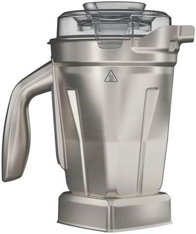 48 Oz Stainless Steel Blender Cup Container。Compatible For Vitamix 750 5200 5300 6300 6500 780 。1.4L Smoothie Machine Accessories Cup Fitting With Blade Lid