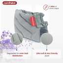 Microwave Ankle Heating Pad for Ankle Pain, Achilles Tendinitis, Heated Ankle Wrap Moist Hot or Cold Compress for Sprained Ankle, Swelling, Foot Heel Pain Relief (Gray)