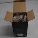 Supernal 102pcs Gold Plastic Cutlery, Durable Plastic silverware,Disposable Cutlerty with White Handle,Include 34 Forks,34 Knvies,34 Spoons, Suit for Wedding,Birthday,Party