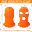 Seematn 8 Pcs 3 Hole Full Face Ski Mask for Men Women, Summer Cooling Neck Gaiter, UV Protector Motorcycle Ski Scarf Sports