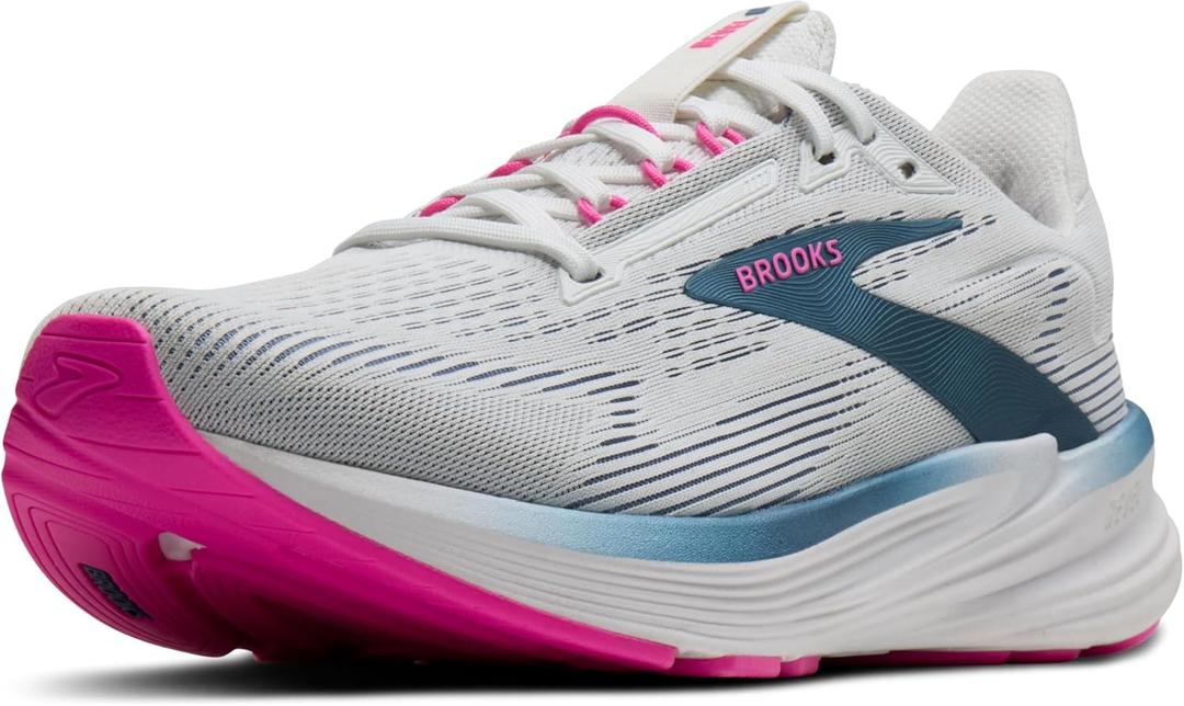 Brooks Womens Revel 8 Neutral Running & Walking Shoe (White) 7 Medium 