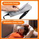 Heated Eye Mask Warm Compress for Dry Eyes, USB Electric Heating Pad for Stye & Chalazion Eye Treatment, Eye Sleep Mask for Dark Circles and Puffiness Relief, FSA Eligible (Gray)