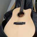 Donner 41 Acoustic Guitar Bundle for Beginners Adults with Online Lesson, 4/4 Full Size Steel Acustica Guitarra with Gig Bag, Tuner, Strap, Strings, Picks, Capos, Cutaway, Natural, DAG-1C/DAD-110C