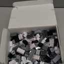 Building Bricks 1000 Pieces in Black, Dark Grey, Light Grey & White, Classic General Building Blocks Toys for Boys & Girls, Bulk Basic Brick Tiles for Adult's Building Projects