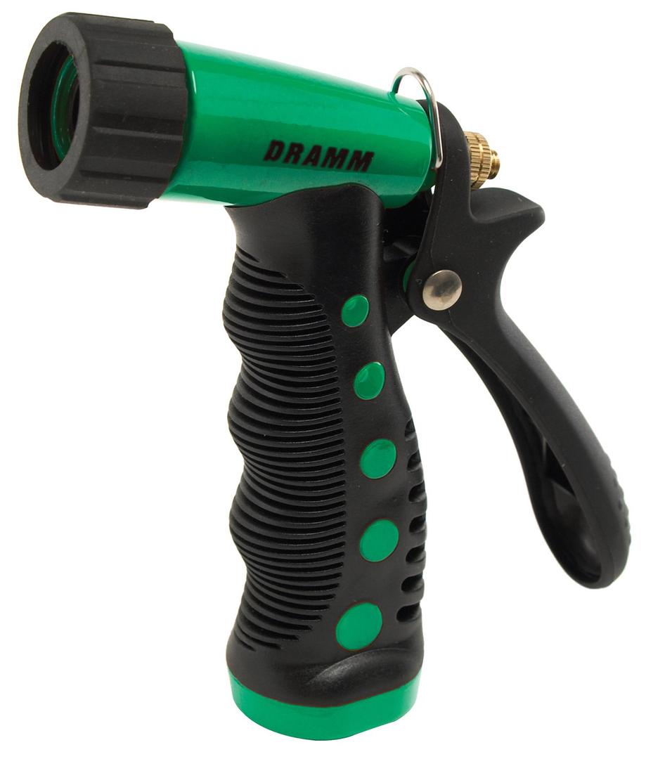 Dramm ColorStorm Premium Pistol Spray Nozzle – Heavy-Duty Adjustable Garden Hose Sprayer with Ergonomic Grip & Variable Water Patterns for Garden, Car, Deck, and Outdoor Cleaning – Green