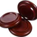 Toyvian 3pcs Grand Piano Caster Cup Noise Reduction Coasters Pads Design for Upright Pianos