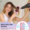 2 Pack Curly Defining & Detangling Brush - With Boar Bristle & 3 Styling Comb Tools  Shine to Shape & Define Natural Curl Waves & Coils - Vented Anti-Frizz Wet or Dry Hair for Women Men Kids (Emerrald Green + Blush Pink)