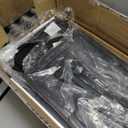 Sweetcrispy 7 Drawer Dresser with Fabric Bins Fabric Storage Tower Organizer for Bedroom Closet Hallway Entryway Tall Chest of Drawers with Steel Frame Wood Top Easy Pull Handles,Black (11.8"D x 39.3"W x 30.3"H (7 Drawers))