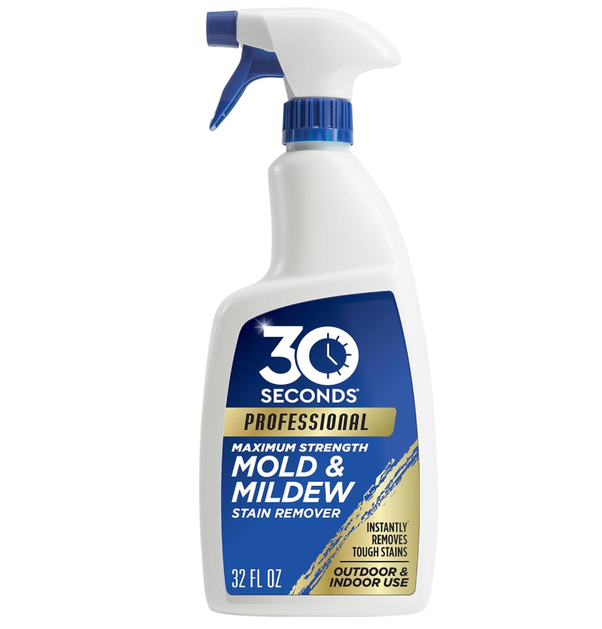 30 SECONDS Pro Mold and Mildew Stain Remover | Scrub Free | Brighter Results Instantly | Ready To Use | 32 Fl. Oz.