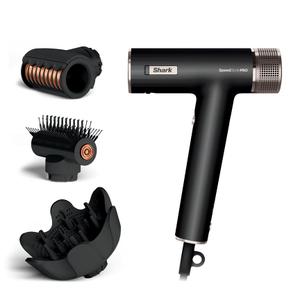 Shark SpeedStyle Pro Professional Performance High-Velocity Hair Dryer System with Scalp Shield and IQ Speed Styling & Drying Suite, Curly and Coily Hair, Lightweight, Ionic, No Heat Damage, HD732