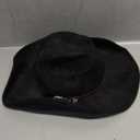Cowboy Hat for Women and Men with Shapeable Wide Brim - Felt Cattleman Western Hats for Cowboys and Cowgirls (Medium-Large, Raven Black)