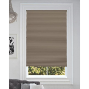 BlindsAvenue Cellular Honeycomb Cordless Shade, 9/16" Single Cell, Blackout, Warm Cocoa, Size: 35" W x 72" H